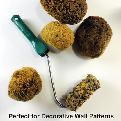 Natural Sea Sponge for Painting, 4" Texture Paint Decorative Roller - style: MN488