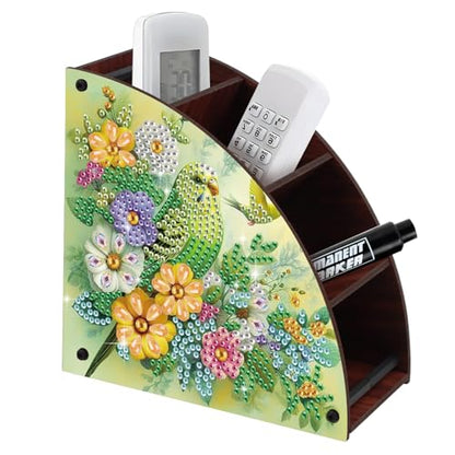 DIY Diamond Painting Kits Organizer Box, Green Parrot Diamond Art Organizer - color: Green Parrot