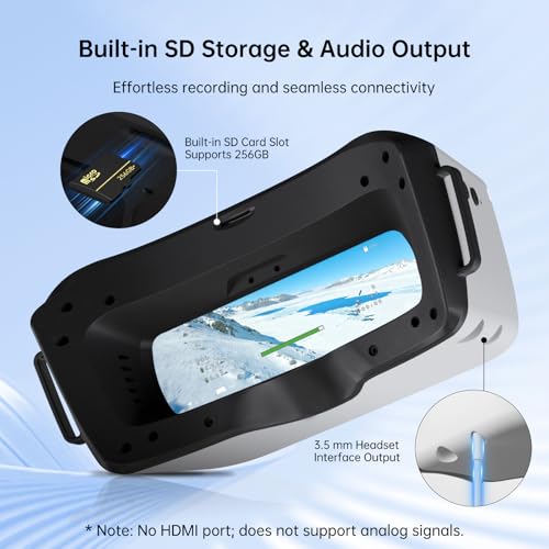 CADDXFPV Walksnail Goggles L, 1080p 4.5-Inch FPV Goggles, Head Tracking