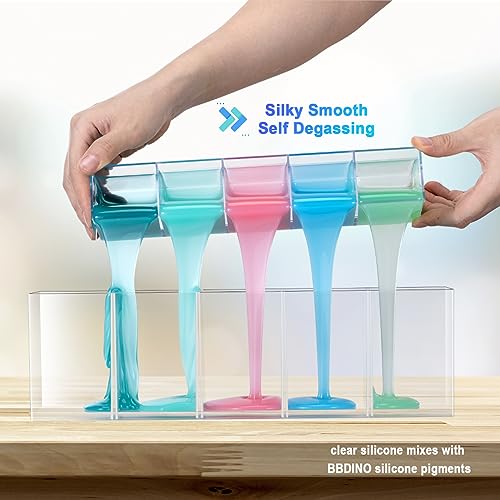 BBDINO Platinum Liquid Silicone Mold Making Kit 20A Clear Trial 2.42 lbs - size: 38.8 Oz