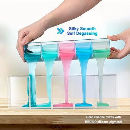 BBDINO Platinum Liquid Silicone Mold Making Kit 20A Clear Trial 2.42 lbs - size: 38.8 Oz