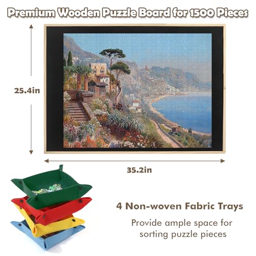 Wdmiya Rotating Puzzle Board 1500 Pieces - Vertical & Horizontal Adjustable