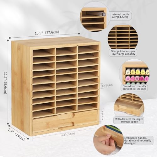 AUTOARK Bamboo Marker Organizer for 150 Markers,AHK-060 - size: 150 Markers