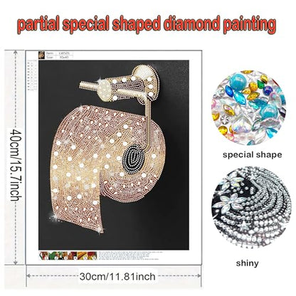 Bathroom Pearl Art Kit for Adults,Diamond Painting kits for beginners - color: LW505
