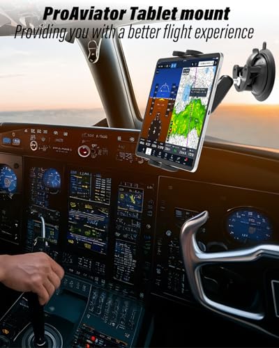 Charchendo ProAviator Suction Cup Tablet Mount, No-Shake Pilot Holder