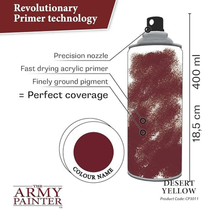 The Army Painter, Colour Primer Desert Yellow, 400 ml acrylic spray - color: Desert Yellow