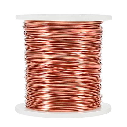 Aluminum Wire, 20 Gauge 328 Feet Bendable Metal Wire with Spool for Craft Jewelry Making (Copper) - color: Copper, size: 20 Gauge/0.8mm
