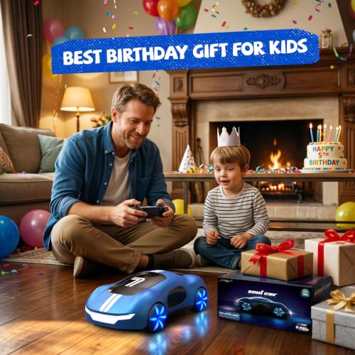 AEROQUEST Gesture Control RC Stunt Car, Remote Control Car for Boys Gifts - color: Blue