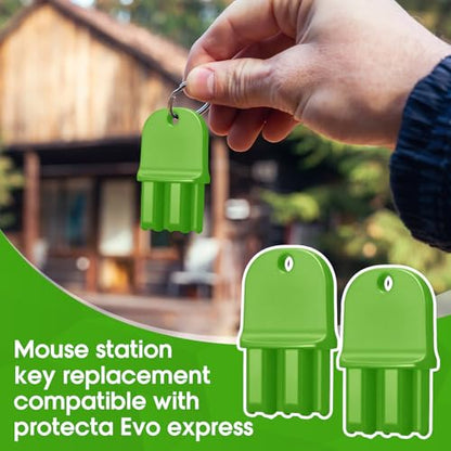 2 Pack Key Compatible with Protecta Evo Express,Bright Green - color: Bright Green