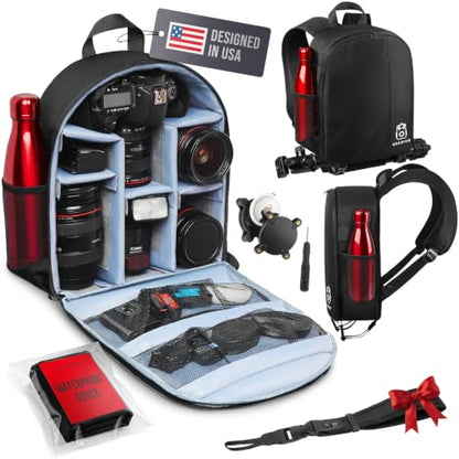 9L Camera Backpack for DSLR & Mirrorless Cameras, Laptop & Tripod