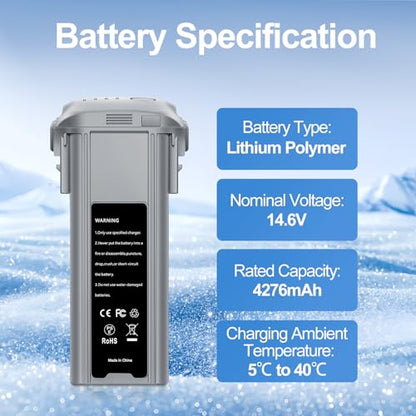 Air 3 Intelligent Flight Battery 1 Pack 4276mAh Large Capacity Portable Replacement Battery，Fully Compatible with DJI Air 3 / Air 3S Drone Accessories