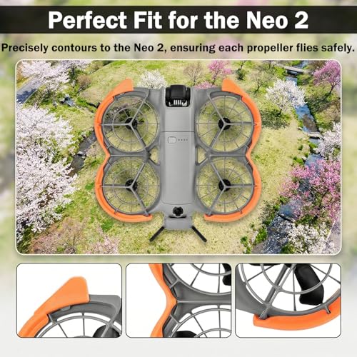 Neo 2 Accessories - Propeller Guard + Foldable Landing Gear - color: Orange