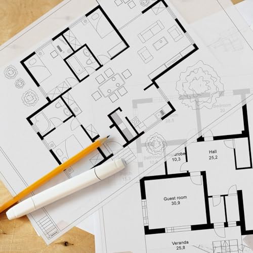 Tatuo 15 Sheets Architectural Vellum Paper, 24 x 36 Inch Drafting Paper - size: 24 x 36 Inch