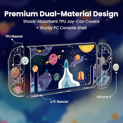 Switch 2 Protective Case, Hard Shell Case for Switch 2 - color: Clear