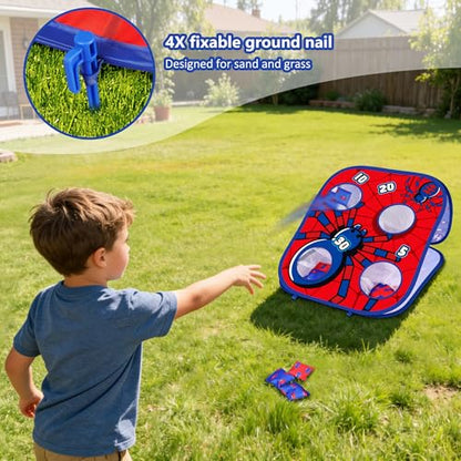 Animal Bean Bag Toss Game Toy Outdoor Toss Game - color: Spider