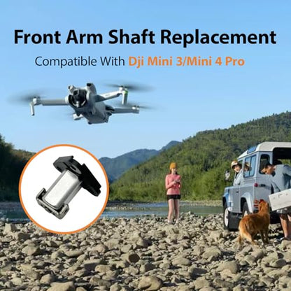 Front Arm Axis Replacement With 3Pcs Screws Repair Parts For Dji Mini 3/Dji Mini 4 Pro/Mini 5 Pro Front Arm Shaft Spare Parts Arm Pivot Hinge Drone Body Accessories