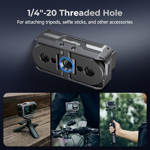 SMALLRIG Magnetic Mount Adapter for DJI Action 5/4/3/Osmo 360-3662B - style: 2-Prong Mount-Aluminum