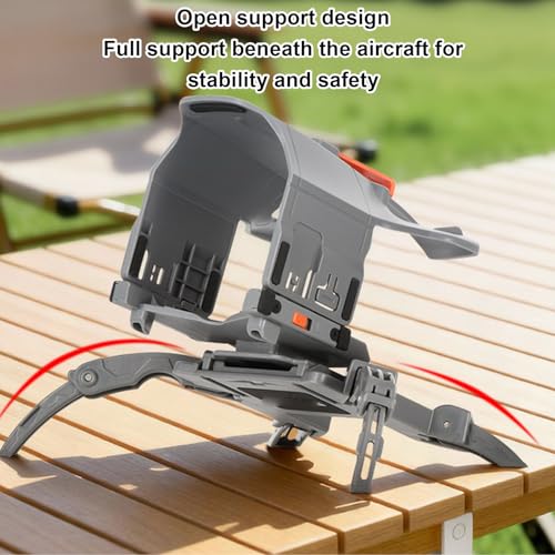 Yunseity Landing Gear for Mini 5 Pro Drone, ABS PC Height Extension Leg Stand Protector with Propeller Holder, Drone Accessories