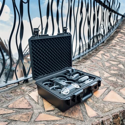 Lykus Titan AT200 Hard Case for DJI Avata 2,Goggles 3(NOT N3),FPV/Motion RC - color: Black AT200