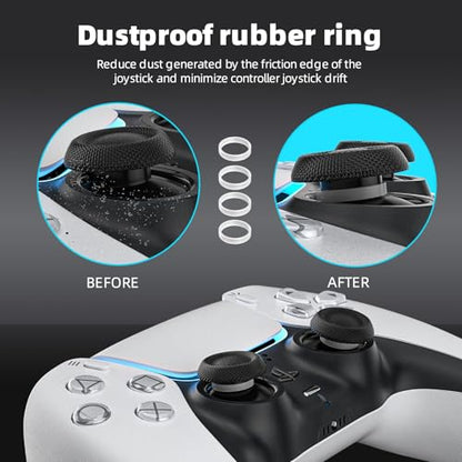 ECHZOVE Black Myth Wukong PS5 Controller Cover Skin with Thumb Grips, Gray - color: Gray