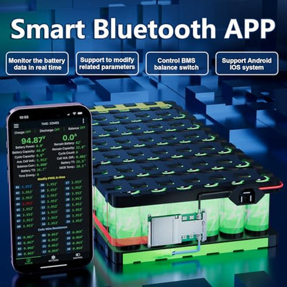 JKBMS JK-B2A24S30P 8S-24S 300A LiFePO4 BMS, Battery Management System - size: JK-B2A24S30P