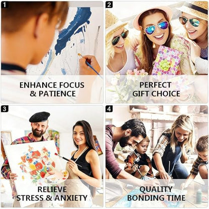TUMOVO Flower Bunch Paint by Numbers Kit for Adults - color: Beautiful