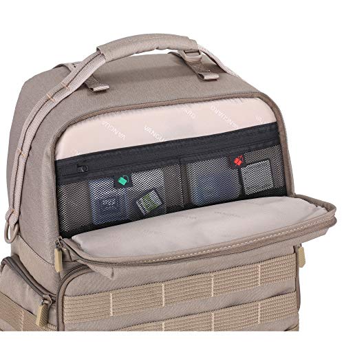 VANGUARD VEO Range T48 Backpack for Pro DSLR/Mirrorless Cameras, Tactical Style – Beige - style: Veo Range T48 Bg