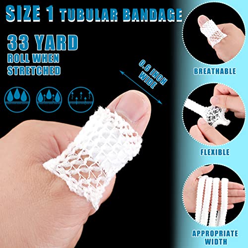 1 Roll 15m Tubular Bandage Elastic Net, Size 1 for Fingers - size: Size 1 for Fingers