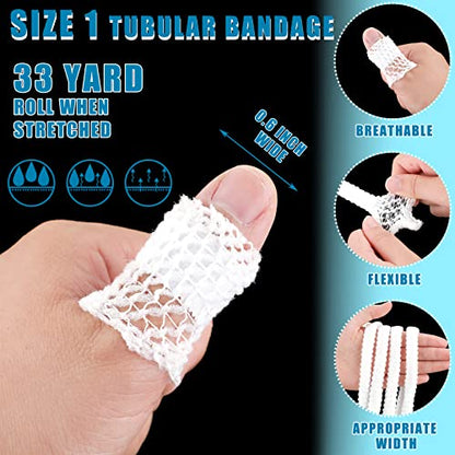 1 Roll 15m Tubular Bandage Elastic Net, Size 1 for Fingers - size: Size 1 for Fingers