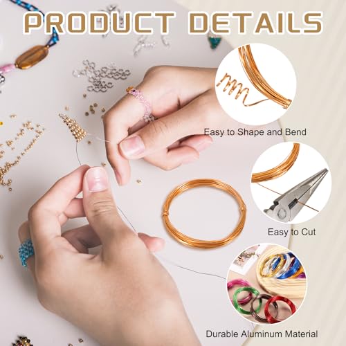 uxcell 2mm Aluminum Craft Flat Wire,33Ft 0.5mm Thickness Gold Tone - color: Gold Tone, size: 33Ft