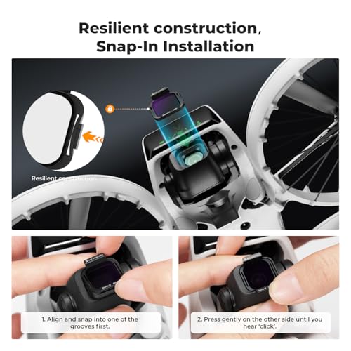 K&F CONCEPT Magnetic ND PL Filters Set Compatible with DJI Flip - style: CPL+ND8+ND16