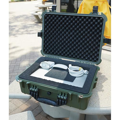 Strongway 20in. Plastic Waterproof Storage Case, Green - color: Green