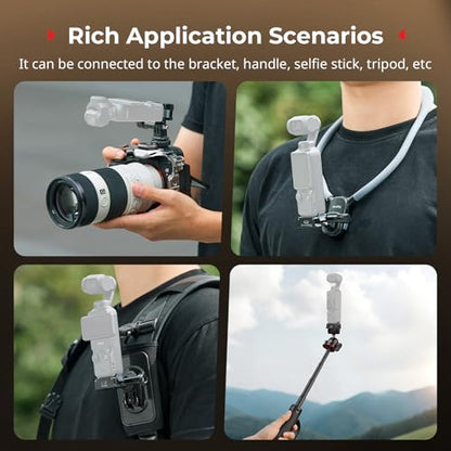 SmallRig Aluminum Charging Adapter Desktop Base for DJI Osmo Pocket 4P/4/3