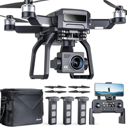Bwine F7GB2 Pro Drones with Camera for Adults 4K UHD Aerial 3-Axis Gimbal - color: Dark Gray