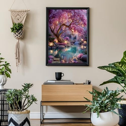 Diamond Paintings Kits for Adults,Glowing Dream Forest Diamond Arts Kits - color: KM647-1