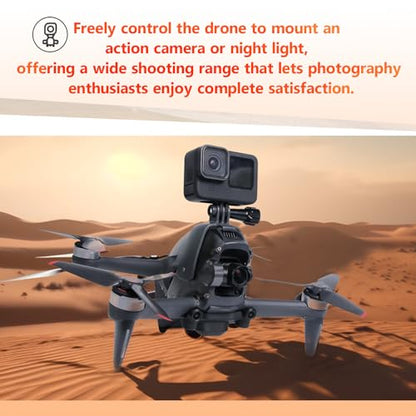 Extension Bracket Mount for DJI FPV Bracket Adapter Flight Lamp for Gopro Pocket 2 Light Clamp Holder Parts Drone Accessories