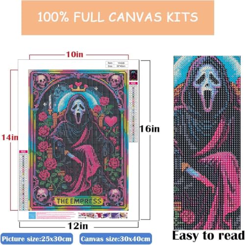 WUSARPLY Halloween Diamond Painting Kits for Beginner Adults - color: YH028