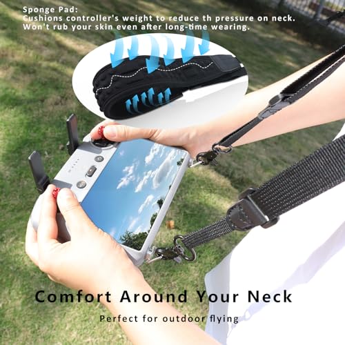 CQT Adjustable Lanyard Strap+2 Controller Sticks for DJI Avata 360 Mini 5 4 3 Pro/Air 3 s/Mavic 4 Pro RC RC2 Accessories