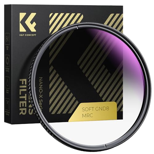 K&F Concept 77mm Soft GND8 (3 Stop) Graduated Neutral Density Lens Filter - size: 77mm