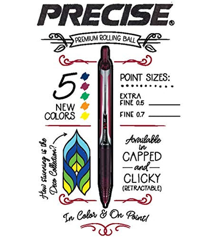 PILOT Precise V5 RT Rollerball Pens, Red, Pack of 2 - size: 2 Count (Pack of 1)