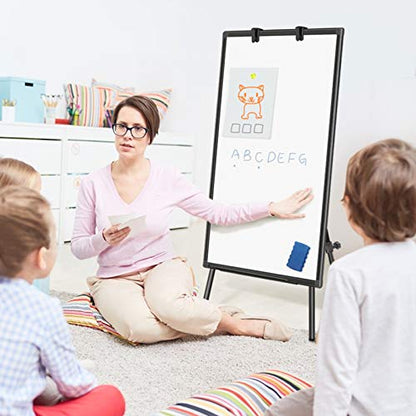 Maxtek Easel Whiteboard 36 x 24, Stand Tripod with Height Adjustable, Black - style: 36x24 Black