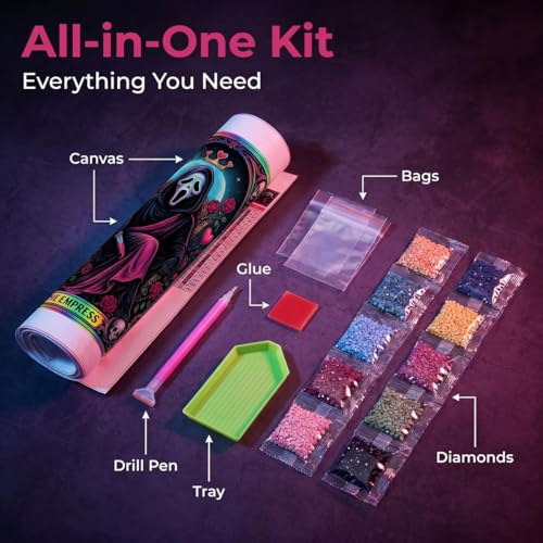 WUSARPLY Halloween Diamond Painting Kits for Beginner Adults - color: YH028
