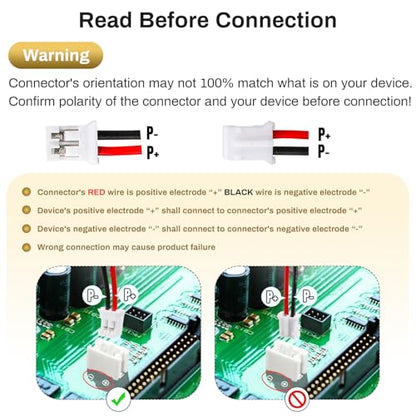3.7V 10000mAh 1160100 Lithium Polymer Rechargeable Battery Pack with PH2.0 Plug and Protection Board for Raspberry Pi UPS and DIY Projects