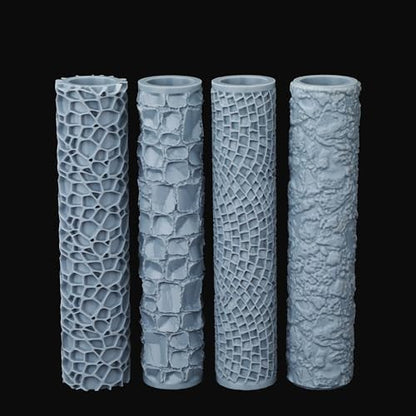 AUSPDICE RPG Terrain Texture Roller for Foam and Clay Modeling - color: As744a Road Paving Set