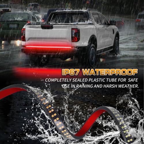 XRIDONSEN 48 inch 288 LED Red Tailgate Emergency Lights Strip - color: Red