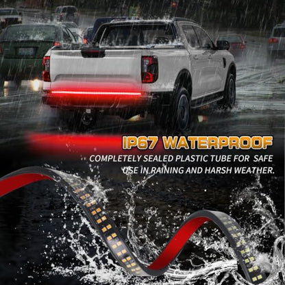 XRIDONSEN 48 inch 288 LED Red Tailgate Emergency Lights Strip - color: Red