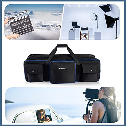 YOREPEK 30.5" Heavy Tripod Carrying Case Bag with 2 Padding Protective Pads - color: 30.5*9.5*9.5