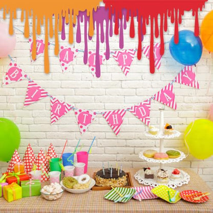 6 Pcs Art Party Table Skirt Back to School Classroom Decorations