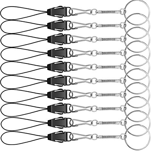 YOUOWO 10Pcs Lanyards Detachable with Plastic Buckle - color: 10 Pack Finger Ring Lanyard