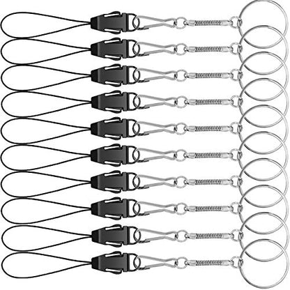YOUOWO 10Pcs Lanyards Detachable with Plastic Buckle - color: 10 Pack Finger Ring Lanyard